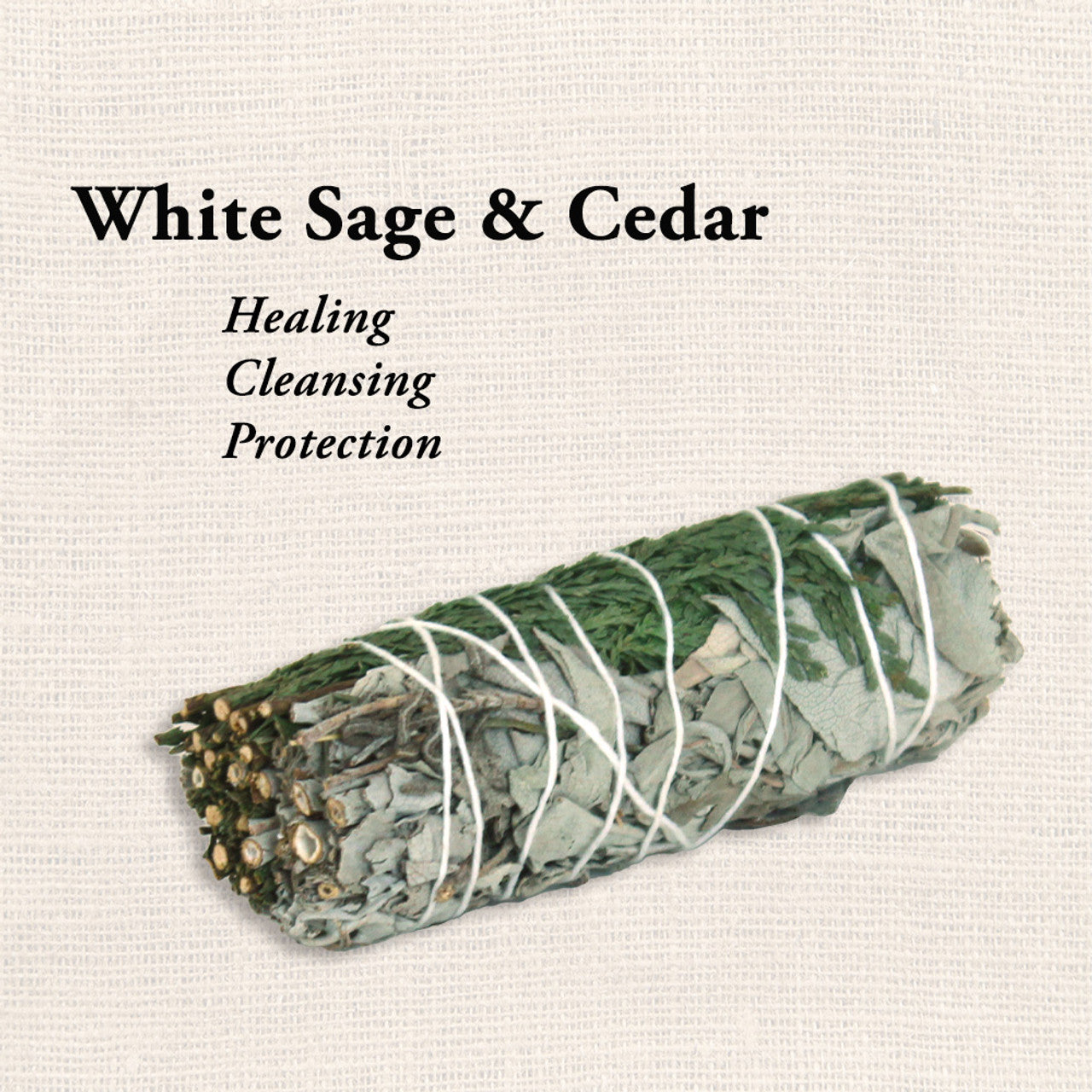 White Sage & Cedar Smudge Stick