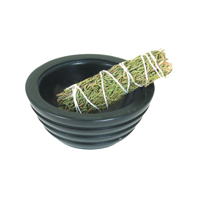 Charcoal Soapstone Smudge Stick Burner