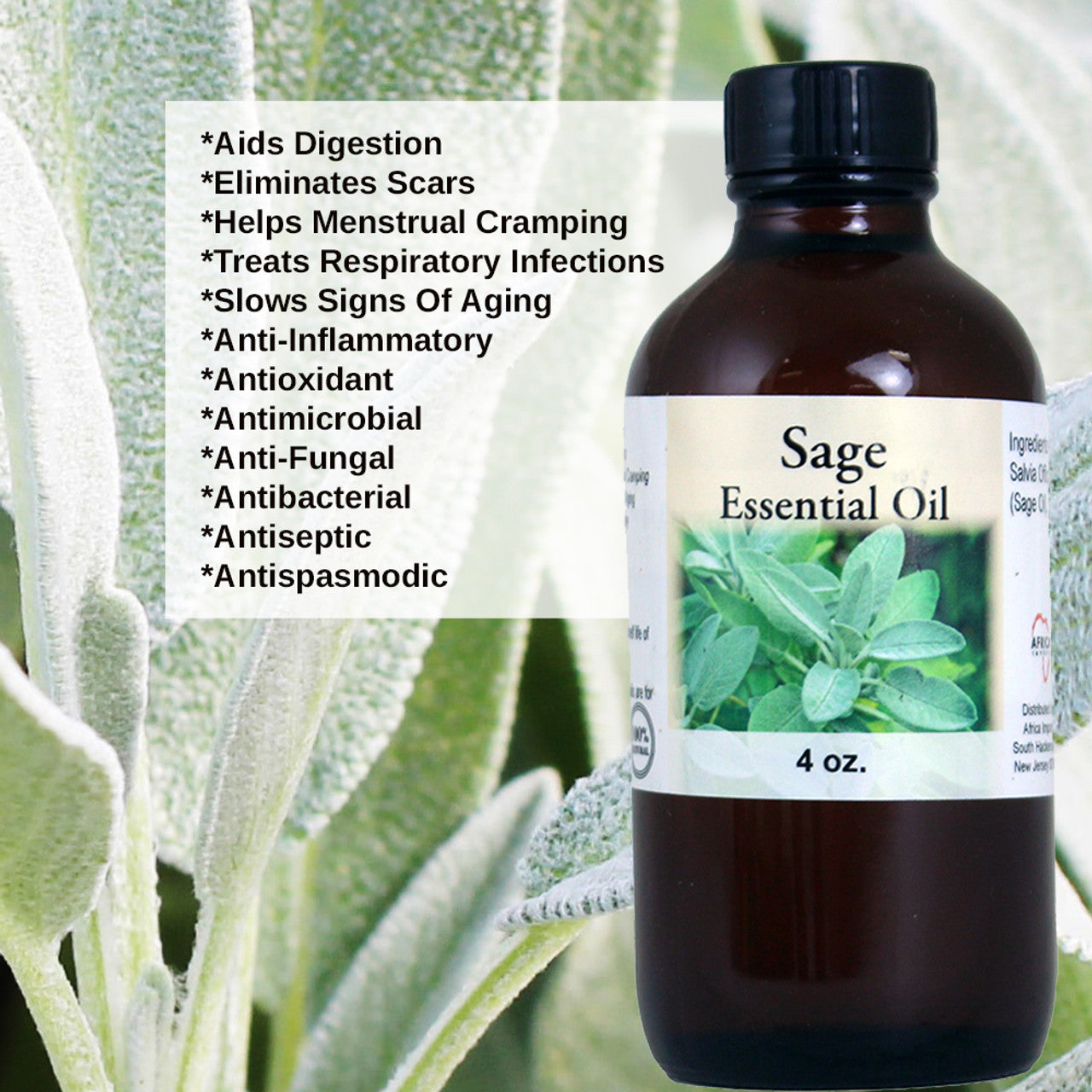 Sage Essential Oil - 4 oz.